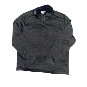 Carbon 2 Cobalt Men's L  Black 3 Button Pullover Active Wear‎ Top